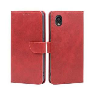 For Kyocera Digno BX2-Digno SX2-A101KC Calf Texture Buckle Flip Leather Phone Case(Red)
