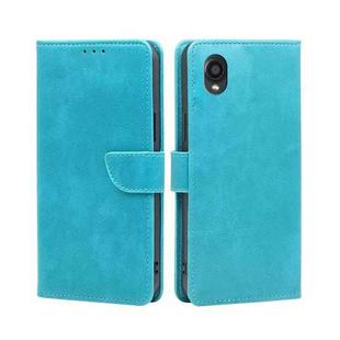 For Kyocera Digno BX2-Digno SX2-A101KC Calf Texture Buckle Flip Leather Phone Case(Light Blue)