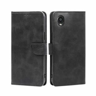 For Kyocera Digno BX2-Digno SX2-A101KC Calf Texture Buckle Flip Leather Phone Case(Black)