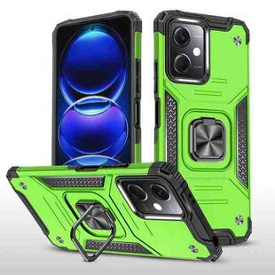 For Xiaomi Redmi Note 12 Magnetic Armor Shockproof TPU + PC Phone Case with Metal Ring Holder(Green)