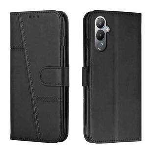 For Tecno Pova 4 Pro Stitching Calf Texture Buckle Leather Phone Case(Black)