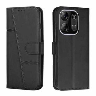 For Tecno Spark Go 2023 Stitching Calf Texture Buckle Leather Phone Case(Black)
