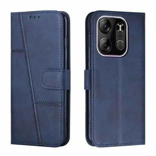 For Tecno Spark Go 2023 Stitching Calf Texture Buckle Leather Phone Case(Blue)