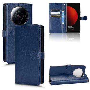 For Xiaomi 12 Ultra Honeycomb Dot Texture Leather Phone Case(Blue)