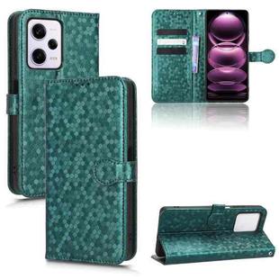 For Xiaomi Redmi Note 12 Pro 5G Honeycomb Dot Texture Leather Phone Case(Green)