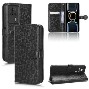 For Xiaomi Redmi K60E 5G Honeycomb Dot Texture Leather Phone Case(Black)