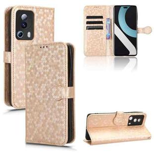 For Xiaomi 13 Lite / Civi 2 / 12 Lite NE Honeycomb Dot Texture Leather Phone Case(Gold)