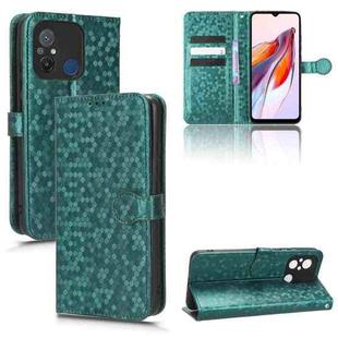 For Xiaomi Redmi 12C / Redmi 11A 4G Global Honeycomb Dot Texture Leather Phone Case(Green)