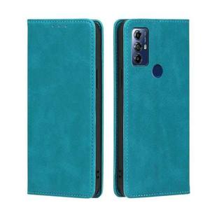 For Motorola Moto G Play 2023 Skin Feel Magnetic Horizontal Flip Leather Phone Case(Light Blue)