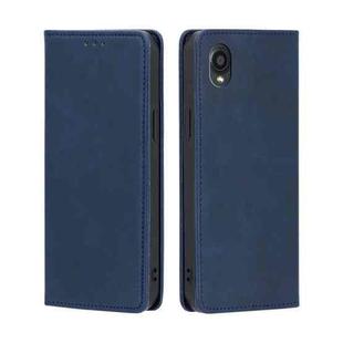 For Kyocera Digno BX2-Digno SX2-A101KC Skin Feel Magnetic Horizontal Flip Leather Phone Case(Blue)