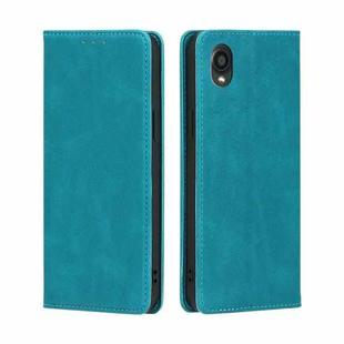 For Kyocera Digno BX2-Digno SX2-A101KC Skin Feel Magnetic Horizontal Flip Leather Phone Case(Light Blue)