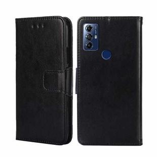 For Motorola Moto G Play 2023 Crystal Texture Leather Phone Case(Black)