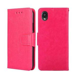 For Kyocera Digno BX2-Digno SX2-A101KC Crystal Texture Leather Phone Case(Rose Red)