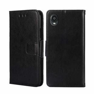 For Kyocera Digno BX2-Digno SX2-A101KC Crystal Texture Leather Phone Case(Black)