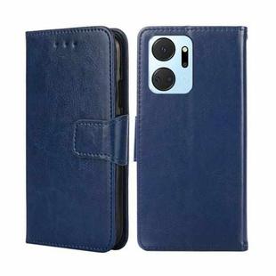 For Honor X7A Crystal Texture Leather Phone Case(Royal Blue)