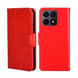 For Honor X8A Crystal Texture Leather Phone Case(Red)