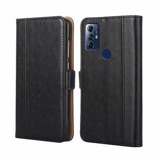 For Motorola Moto G Play 2023 Ostrich Texture Horizontal Flip Leather Phone Case(Black)