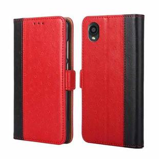 For Kyocera Digno BX2-Digno SX2-A101KC Ostrich Texture Horizontal Flip Leather Phone Case(Red)