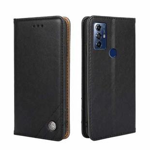For Motorola Moto G Play 2023 Non-Magnetic Retro Texture Horizontal Flip Leather Case(Black)