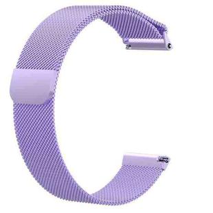 For Fitbit Versa Milanese  Watch Band, Size:S(Purple)