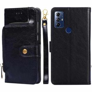 For Motorola Moto G Play 2023 Zipper Bag Leather Phone Case(Black)
