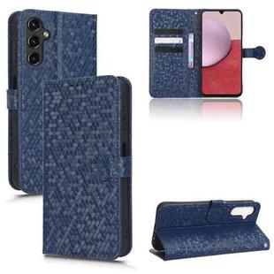 For Samsung Galaxy A14 4G Honeycomb Dot Texture Leather Phone Case(Blue)