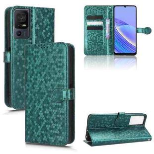 For TCL 40 SE Honeycomb Dot Texture Leather Phone Case(Green)
