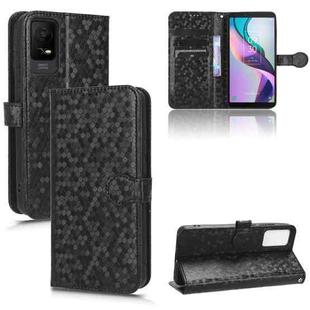 For TCL Ion X Honeycomb Dot Texture Leather Phone Case(Black)