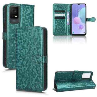 For TCL 405 / TCL 406 T506D Honeycomb Dot Texture Leather Phone Case(Green)