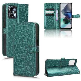 For Motorola Moto G13 / G23 4G Honeycomb Dot Texture Leather Phone Case(Green)