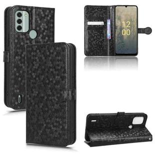 For Nokia C31 Honeycomb Dot Texture Leather Phone Case(Black)