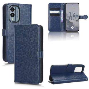 For Nokia X30 5G Honeycomb Dot Texture Leather Phone Case(Blue)