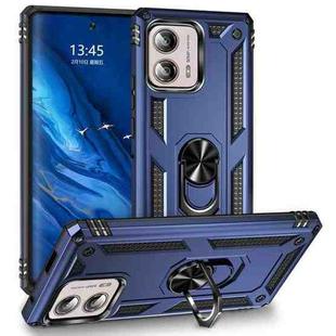 For Motorola Moto Edge+ 2023 Shockproof TPU + PC Phone Case with Holder(Blue)