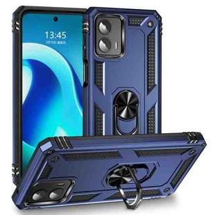 For Motorola Moto G 5G 2023 Shockproof TPU + PC Phone Case with Holder(Blue)