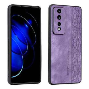 For Honor 80 GT 5G AZNS 3D Embossed Skin Feel Phone Case(Purple)