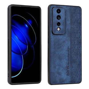 For Honor 80 GT 5G AZNS 3D Embossed Skin Feel Phone Case(Sapphire Blue)