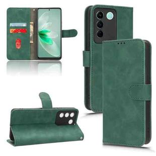 For vivo S16e Skin Feel Magnetic Flip Leather Phone Case(Green)