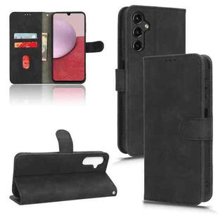 For Samsung Galaxy A24 4G Skin Feel Magnetic Flip Leather Phone Case(Black)