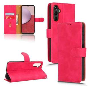 For Samsung Galaxy A24 4G Skin Feel Magnetic Flip Leather Phone Case(Rose Red)