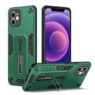 For iPhone 11 Variety Brave Armor Finger Loop Holder Phone Case(Green)