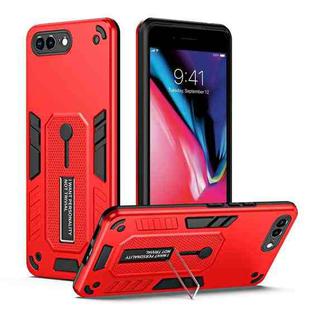 For iPhone 7 Plus / 8 Plus Variety Brave Armor Finger Loop Holder Phone Case(Red)