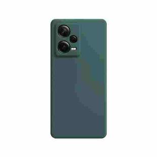For Xiaomi Redmi Note 12 5G Global Imitation Liquid Silicone Phone Case(Dark Green)