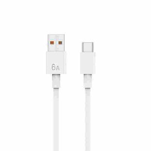 WIWU G104 Youpin Series 66W USB to USB-C/Type-C Fast Charge Data Cable, Length: 1.2m(White)