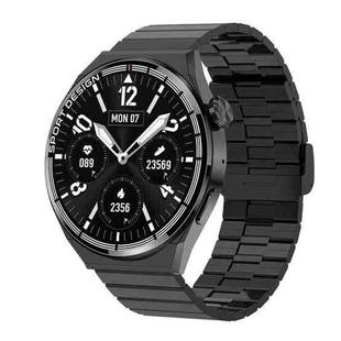 HDT 3 Max 1.6 inch Steel Band IP67 Waterproof Smart Watch Support Bluetooth Call / NFC(Black)