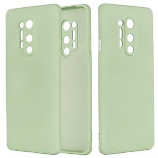 For OnePlus 8 Pro Pure Color Liquid Silicone Shockproof Full Coverage Case(Green)