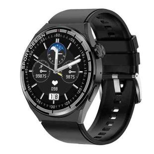 HDT 3 Max 1.6 inch Silicone Band IP67 Waterproof Smart Watch Support Bluetooth Call / NFC(Black)