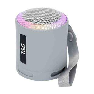 T&G TG373 Outdoor Portable LED Light RGB Multicolor Wireless Bluetooth Speaker Subwoofer(Grey)