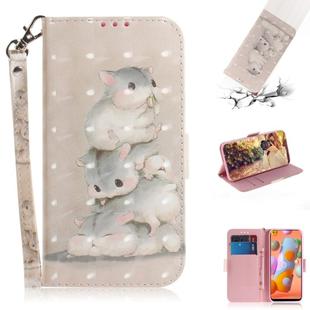 For Sony Xperia L4 3D Colored Drawing Horizontal Flip Leather Case with Holder & Card Slot & Wallet & Lanyard(Squirrels)
