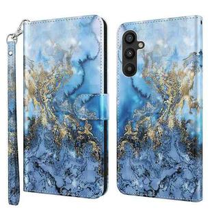 For Samsung Galaxy A34 5G 3D Painting Pattern TPU + PU Leather Phone Case(Milky Way)