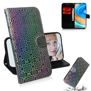 For Xiaomi Redmi Note 9 Pro Solid Color Colorful Magnetic Buckle Horizontal Flip PU Leather Case with Holder & Card Slots & Wallet & Lanyard(Silver)